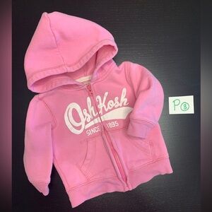 OshKosh B'gosh 6m Pink Zip Up Hoodie